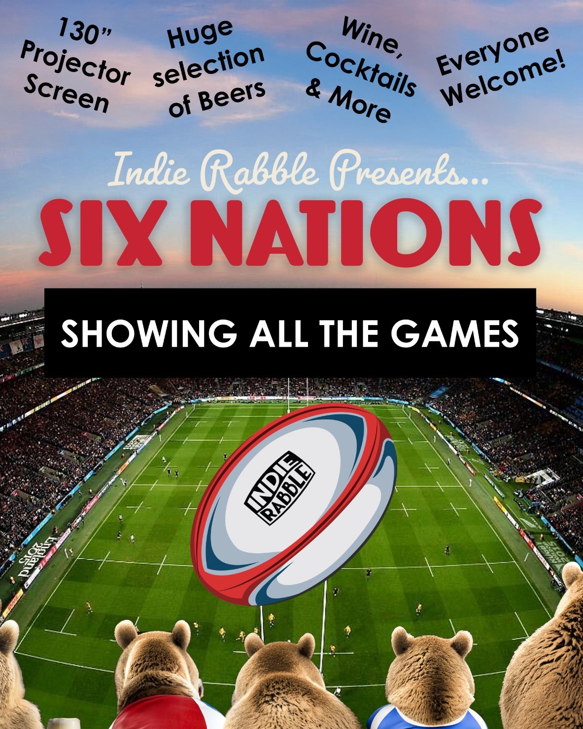 Watch the 2025 Six Nations with Indie Rabble